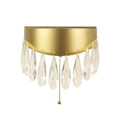 Jewel LED Wall Light, Gold, Crystal 4000K - thumbnail 1