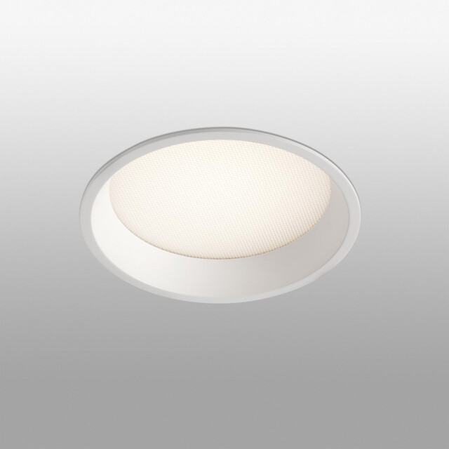 Croc-13 Integrated LED Recessed Downlight Ceiling Light White, 2700K
