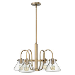 Congress Multi Arm Chandelier Brushed Caramel Finish, E27