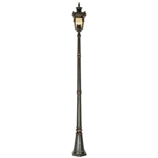 Philadelphia 3 Light Large Outdoor Lamp Post Old Bronze IP44, E27 - image 1