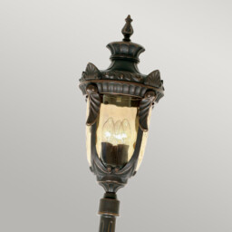 Philadelphia 3 Light Large Outdoor Lamp Post Old Bronze IP44, E27 - thumbnail 2