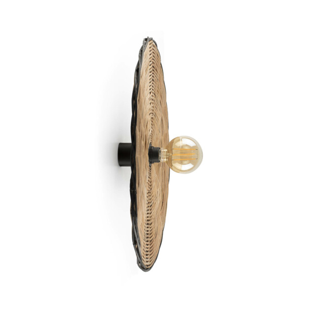 Costas 600 H70 Black, Rattan Wall / Ceiling Lamp - image 1