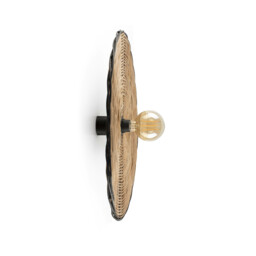 Costas 600 H70 Black, Rattan Wall / Ceiling Lamp - thumbnail 1