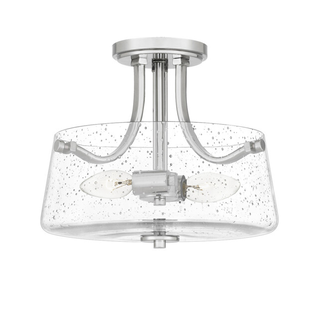 Quoizel Hollister Bowl Semi Flush Ceiling Light Polished Nickel - image 1