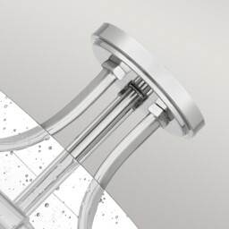 Quoizel Hollister Bowl Semi Flush Ceiling Light Polished Nickel - thumbnail 3