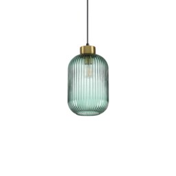 Mint-1 Indoor Glass DomeCeiling Pendant Lamp 1 Light Green, E27 - thumbnail 1