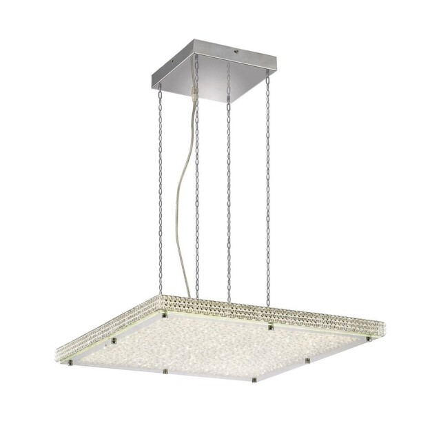 Amelia Ceiling Pendant 44W 4400lm LED 4000K Stainless Steel, Crystal - image 1
