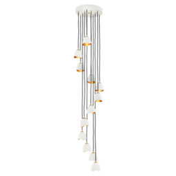 Lisa McDennon by Hinkley Nula 12 Light Pendant Shell White, Luxe Gold - thumbnail 5