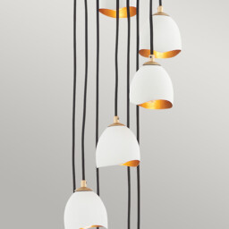 Lisa McDennon by Hinkley Nula 12 Light Pendant Shell White, Luxe Gold - thumbnail 3