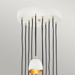 Lisa McDennon by Hinkley Nula 12 Light Pendant Shell White, Luxe Gold - thumbnail 2