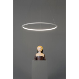 Circular Inward Surface 120cm Integrated LED Pendant Ceiling Light Black 72W 3000K Dali Dimmming - thumbnail 2