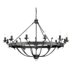 Windsor Graphite 12 Light Pendant Chandelier - thumbnail 1