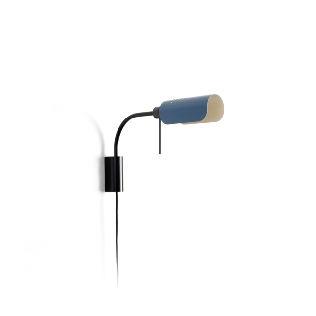 Martinica Small Reading Wall Light Black, Blue 1x E27 - image 1
