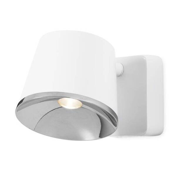 Drone Integrated LED Indoor Dome Wall / Ceiling Light Chrome, White - image 1
