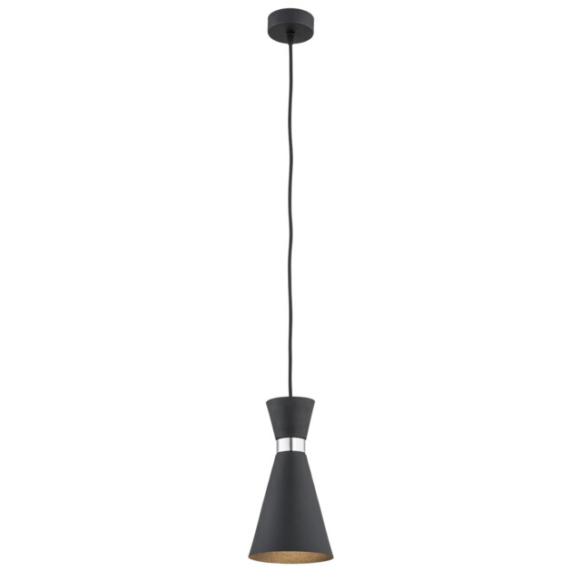 Lukka Dome Pendant Ceiling Light Black Structure, Chrome - image 1