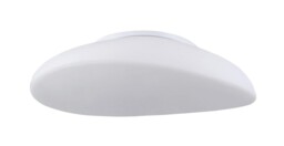 Opal Flush Ceiling 4 Light E27, White, Frosted Glass - thumbnail 1