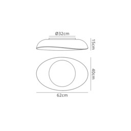 Opal Flush Ceiling 4 Light E27, White, Frosted Glass - thumbnail 2