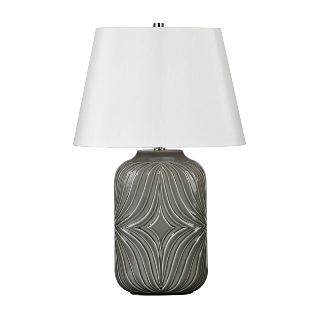 Muse Grey 1 Light Table Lamp Grey, E27