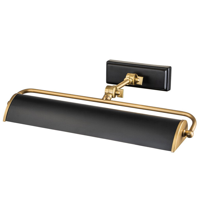 Winchfield 2 Light Medium Picture Light Aged Brass & Matte Black - image 1