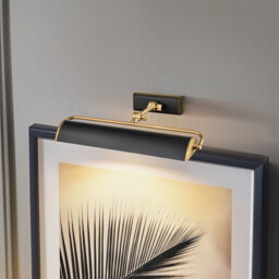 Winchfield 2 Light Medium Picture Light Aged Brass & Matte Black - thumbnail 3