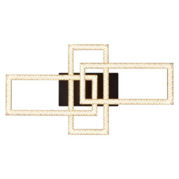 Sapena 61x34cm Integrated LED Semi Flush Ceiling Light Matt Black 3x LED 3000K - thumbnail 5