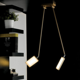 BOOK LED 2 Light Semi Flush Light Gold 2600lm 3200K 85x16x15-200cm - thumbnail 2