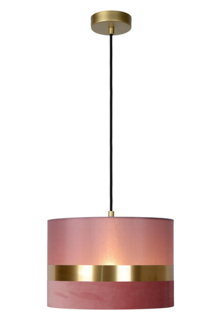 Extravaganza Tusse Retro Pendant Light - 1xE27 - Pink - image 1