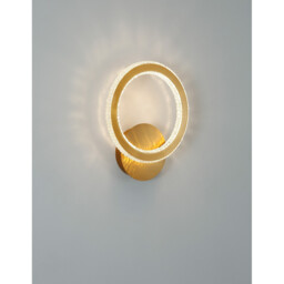 Cilion Integrated LED Wall Lamp Brass Gold Aluminium LED 19W 1292Lm 2925K - thumbnail 2