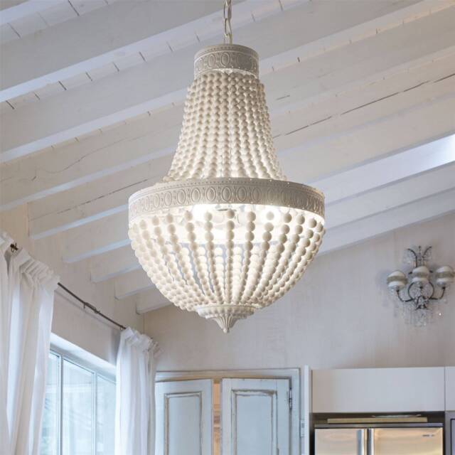 Monet 5 Light Pendant Light White - image 1