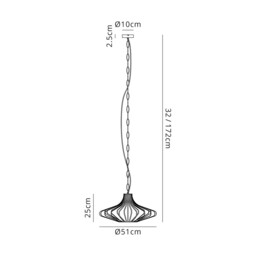 Elbridge Ceiling Pendant, E27, Sand Grey - thumbnail 2