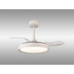 Mistral Mini 40W LED Dimmable Ceiling Light With Built-In 28W DC Fan, 2700-5000K Remote Control, 2500lm, White, 5yrs Warranty - thumbnail 2