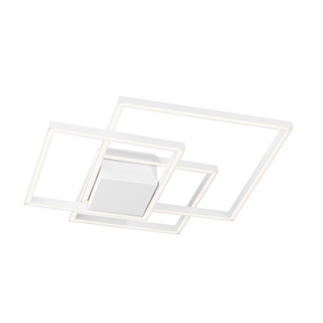 Bilbao Integrated LED Semi Flush Light White Aluminium LED 42W 2650Lm 3000K - image 1