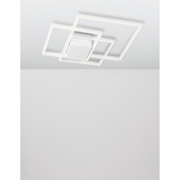 Bilbao Integrated LED Semi Flush Light White Aluminium LED 42W 2650Lm 3000K - thumbnail 3