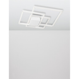 Bilbao Integrated LED Semi Flush Light White Aluminium LED 42W 2650Lm 3000K - thumbnail 5