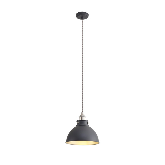 Carmel Medium Ceiling Pendant, E27, Graphite, Satin Nickel, Silver - image 1