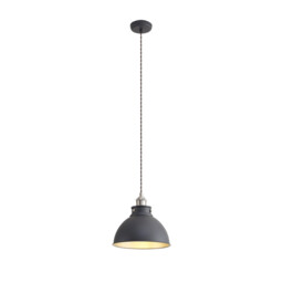 Carmel Medium Ceiling Pendant, E27, Graphite, Satin Nickel, Silver - thumbnail 1
