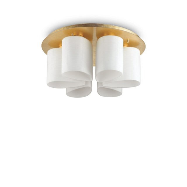 Daisy Indoor 6 Lights Flush Ceiling Lamp Gold, E27 - image 1
