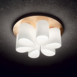 Daisy Indoor 6 Lights Flush Ceiling Lamp Gold, E27 - thumbnail 2