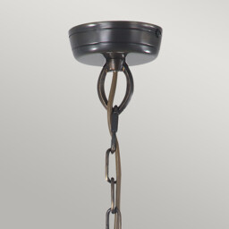 Mansion House 3 Light Outdoor Ceiling Chain Lantern Brass IP44, E14 - thumbnail 2