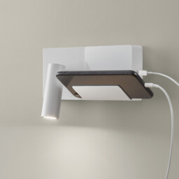 E-Lamp Reading Wall Light White LED 3.2W 2700K On-Off - thumbnail 2