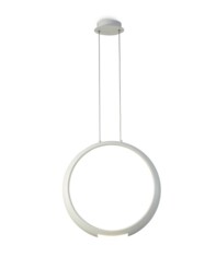 Ring Ceiling Pendant 50cm Round, 23W LED, 3000K, 1600lm, White, 5yrs Warranty
