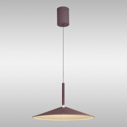 Calice 48cm Rise And Fall Pendant, 16W LED, 3000K, 1200lm, Coffee/White, 3yrs Warranty - thumbnail 2