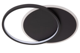 Lucide AXELLE - Flush ceiling light - LED Dim. - 1x24W 2700K - 3 StepDim - Black - thumbnail 3