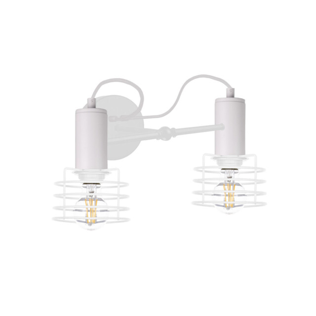 Rune Wall Lamp White, 25cm, 2x E27