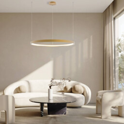 Latsia 90cm Pendant Ceiling Light Gold Matt LED 3000K Dimmable 45W - thumbnail 2