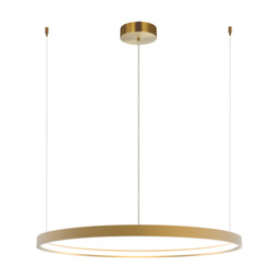 Latsia 90cm Pendant Ceiling Light Gold Matt LED 3000K Dimmable 45W - thumbnail 1