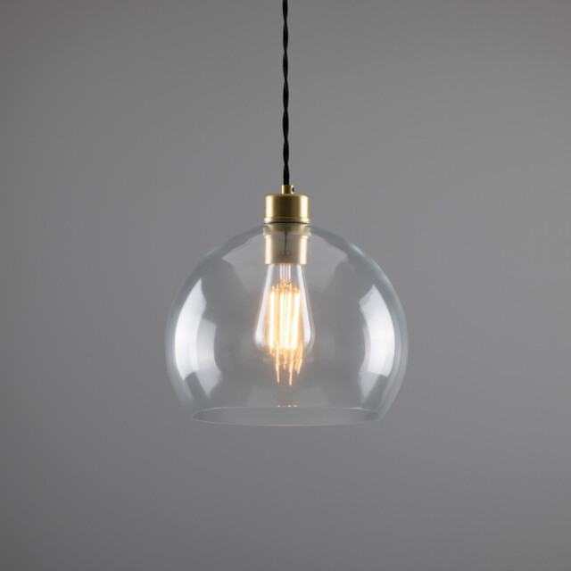 Eden 25cm Dome Pendant, Satin Brass - image 1
