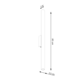Pastelo Modern Up Down Wall Lamp Red Ochre - thumbnail 5