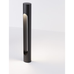 Ellery 60cm Outdoor Bollard Black Aluminium LED 12W 372Lm 3000K IP65 - thumbnail 3