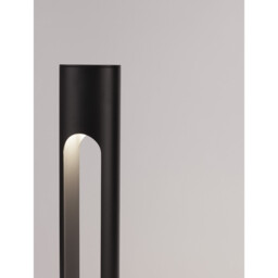 Ellery 60cm Outdoor Bollard Black Aluminium LED 12W 372Lm 3000K IP65 - thumbnail 2